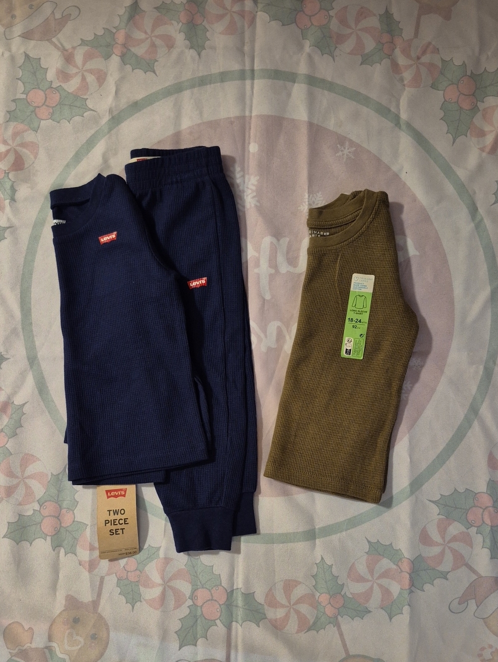 Baby Boy 24M Thermal Set And 18-24M Shirt